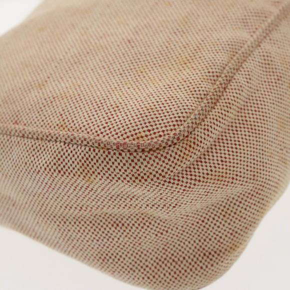 PRADA Sports Hand Bag Canvas Beige Red Silver Auth 98400 - Picture 16 of 16